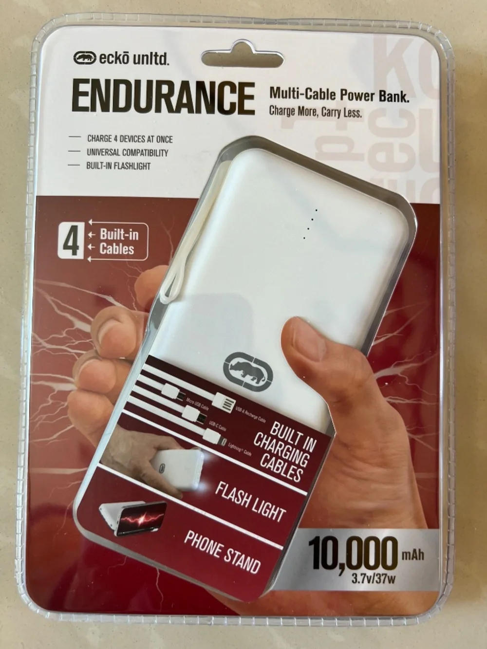 #2910 Eckō Unltd. Endurance Multi-Cable Power Bank